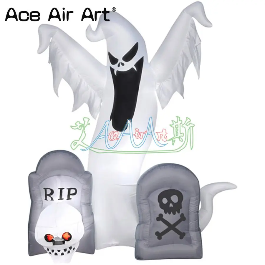 

Новое поступление, ужасный надувной призрак Deft для Хэллоуина на открытом воздухе, украшение для праздничного мероприятия, сделано эйз Эйр арт