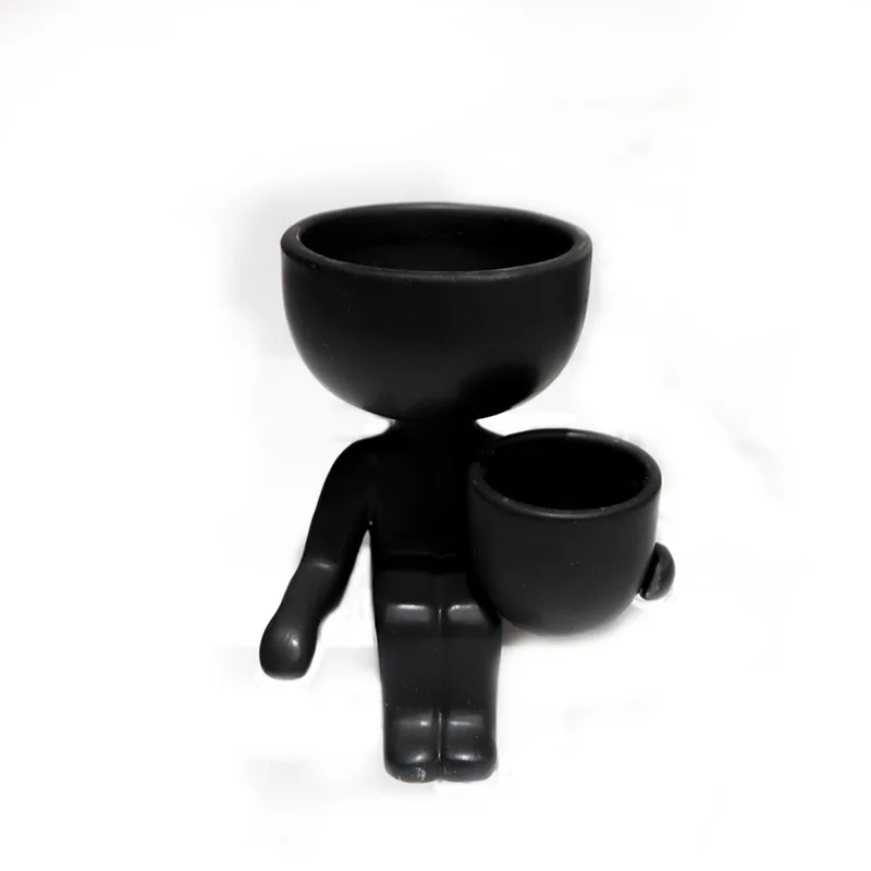 Персонаж портрет цветочный горшок Смола суккуленты растительный абстрактный