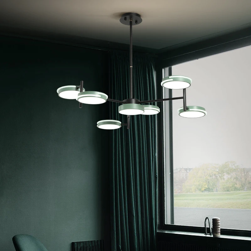 Современный светодиодный светильник с цветным покрытием 7/9/11 люстра для столовой