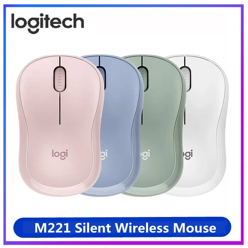 

Мышь Компьютерная Logitech M221 Беспроводная Бесшумная, 3 кнопки, 1000DPI, 2,4 ГГц