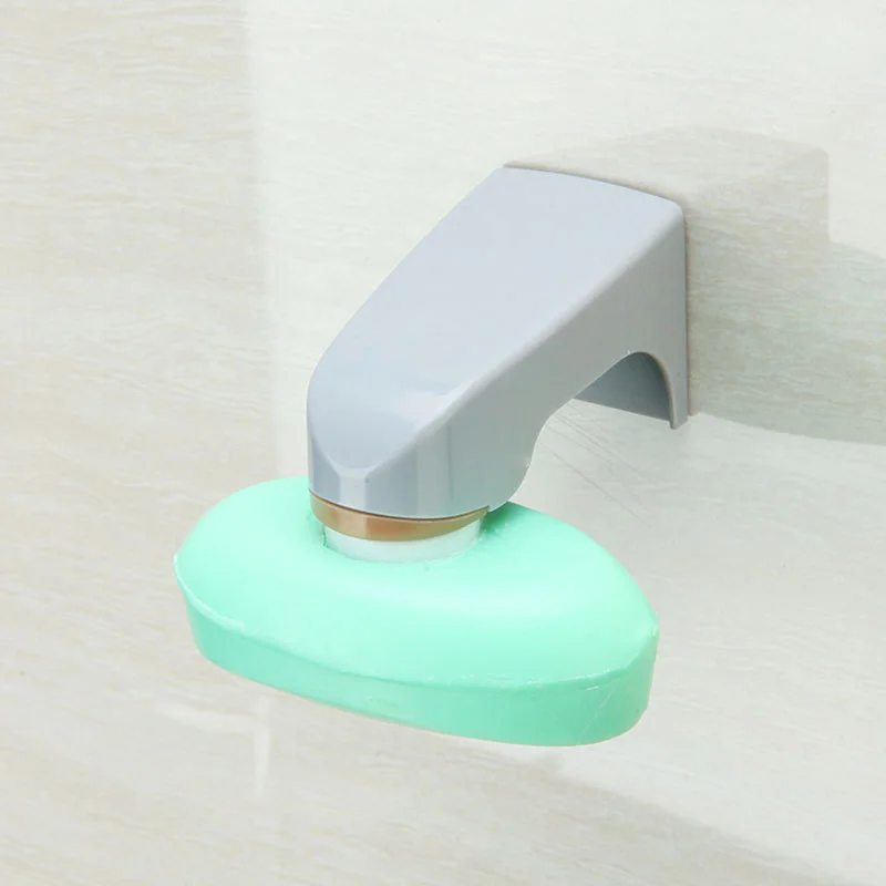 

1pc Stainless Steel Soap Dish Creative Punch-free Soap Holder Wall-mounted Holder Bathroom Gadget Practical Magnetic Soap Holder