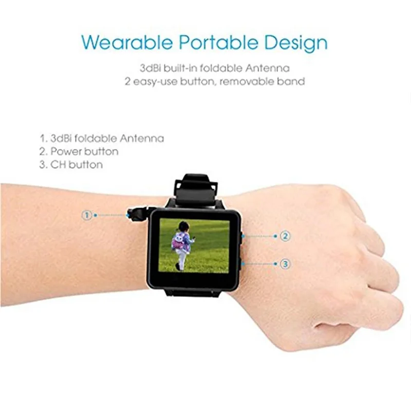 200RC FPV Watch 5.8GHz 40CH HD 2 Inch TFT LCD Display Monitor Wireless Receiver for DIY RC Drone Camera Quadcopter | Электроника