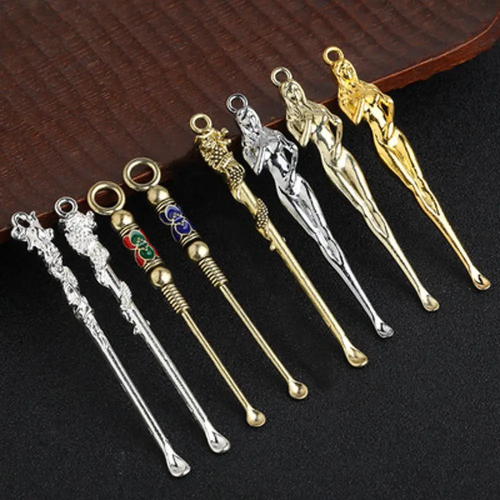 5 шт./компл. ложка для удаления ушного воска в стиле ретро|Ватные палочки| |