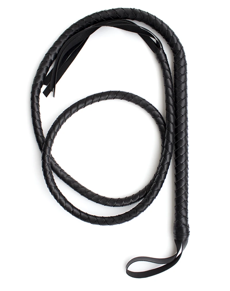 Новый кожаный плетёный ремешок 190 см секс-игрушки для пары конский кнут секс