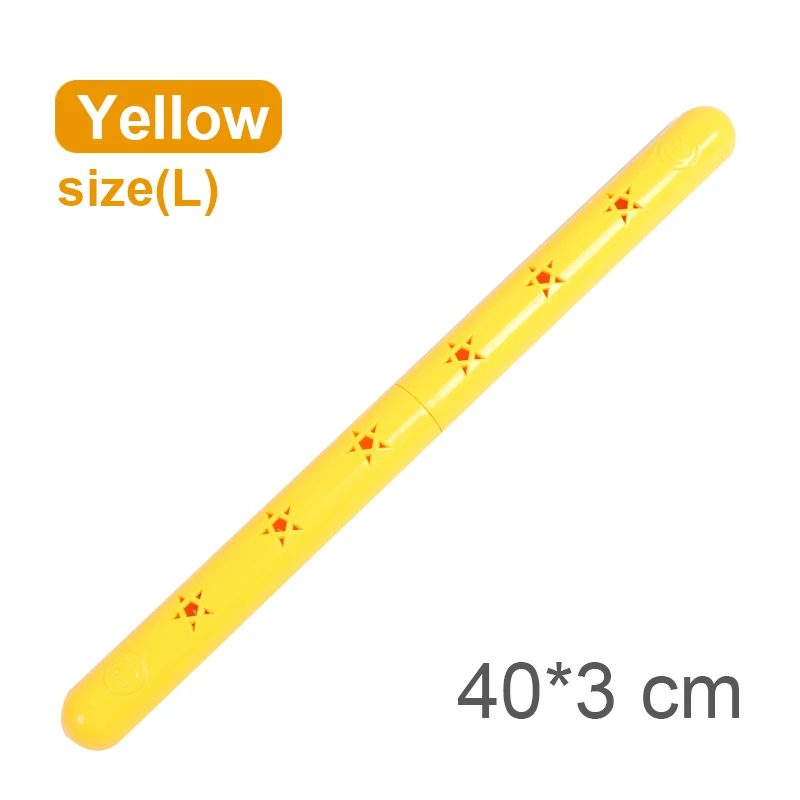 Yellow L Ruizhi 2 шт./компл. детей звук гимнастические палки батон детское снаряжение для фитнеса детский сад деятельности на открытом воздухе спортивные игрушки RZ1127 - Цвет: Yellow L