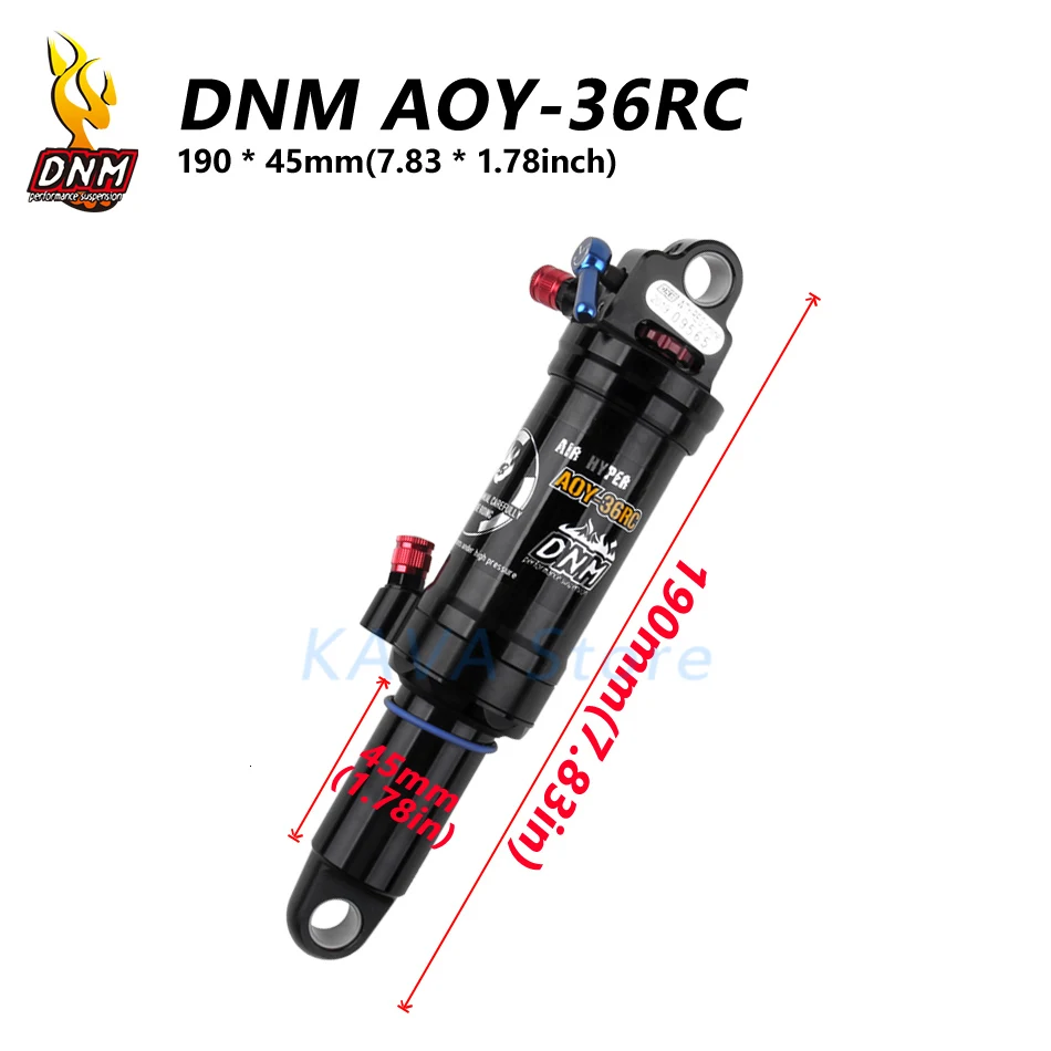 DNM AOY-36RC горный велосипед mtb воздушный Задний амортизатор с блокировкой 165 190 200 мм