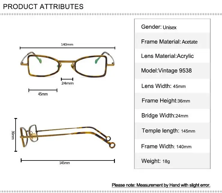 

Alloy Acetate Glasses Frame Vintage Unisex Full Rim Optical Eyewear High Quality Anti-reflective Presbyopia Reading Eyeglasses