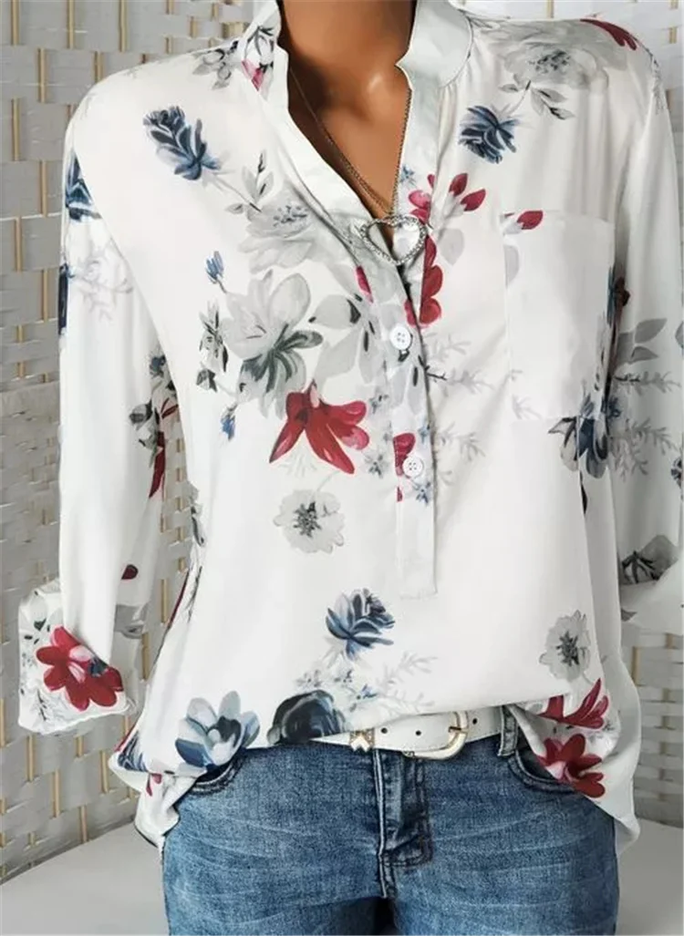 

Temperament Fashion Wild Loose Long Sleeve Shirt Large Size Casual Women's Top