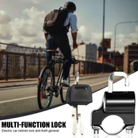 motorcycle helmet lock anti theft aluminum alloy lock with 2 keys 78 22 24mm handlebar mount motorcycle accessories