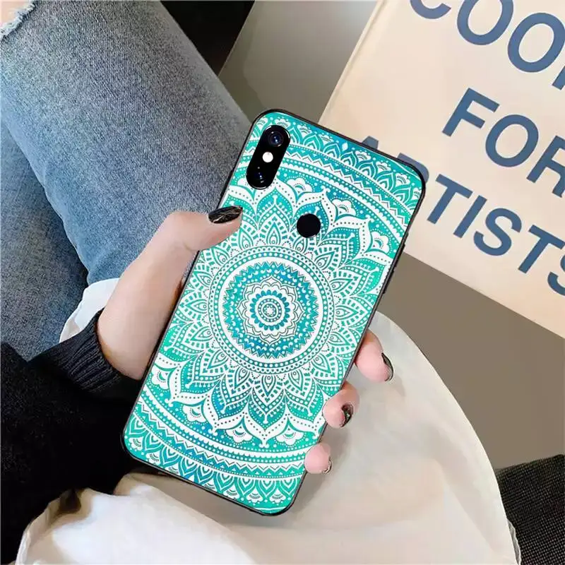 

Mandala design texture pattern Phone Case For Xiaomi Redmi note 7 8 9 t max3 s 10 pro lite coque funda shell cover