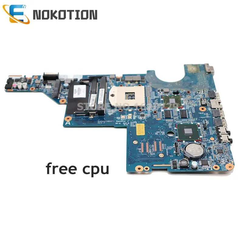 NOKOTION 595183-001 615578-001 615580-001 материнская плата для ноутбука hp CQ42 G42 G62 CQ62 DA0AX1MB6F0 DA0AX1MB6H0 HM55 DDR3 ati GPU