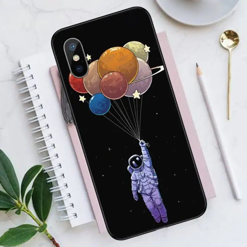 

Starry sky astronaut universe Phone Case for iPhone 11 12 pro XS MAX 8 7 6 6S Plus X 5S SE 2020 XR Luxury brand shell