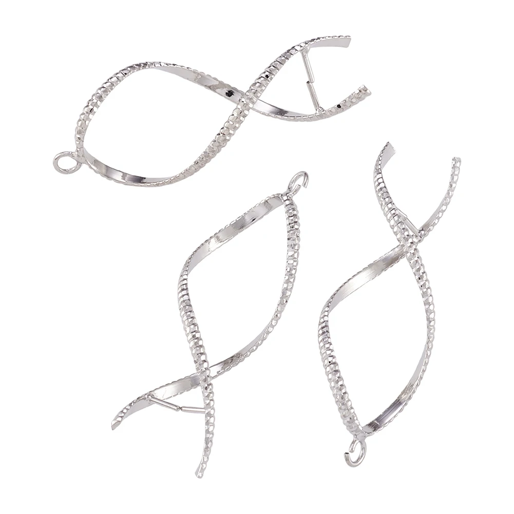 20 шт латунные Бейлы зажимные палочки для льда и подвесной браслет ожерелье