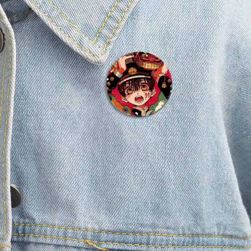Японское аниме в туалетном переплете Jibaku Shounen Hanako-kun Nene Yashiro Teru Minamoto Hanako Косплей Bedge