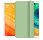 Магнитный силиконовый чехол для Huawei MediaPad M5 Lite, 10,1 дюйма, BAH2-W19W09L09 2018, чехол-подставка, Противоударные Защитные Чехлы + пленка