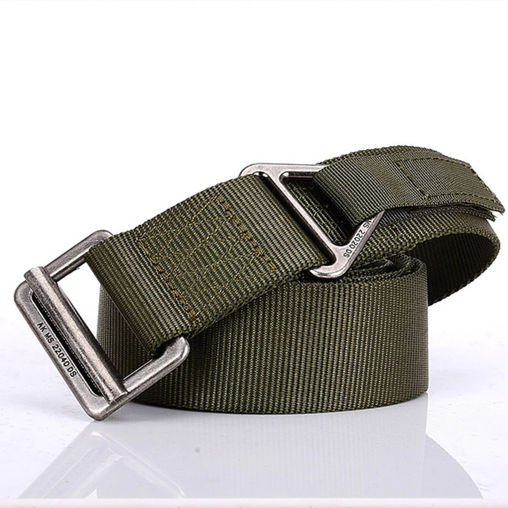 FDBRO Steel Buckle Tactical Belt Men Nylon Army Military Combat Belts Heavy Duty Emergency Rigger Rappel Survival Waist Belt