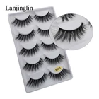 LANJINGLIN 35 пар 3D норковые накладные ресницы натуральные длинные ресницы wispy макияж наращивание ресниц сексуальные накладные ресницы cilios