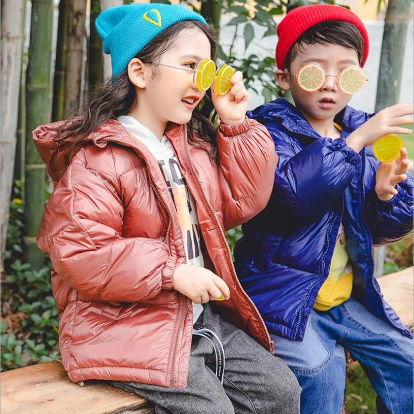 Детская зимняя куртка на утином пуху с капюшоном|Пуховики и парки| |