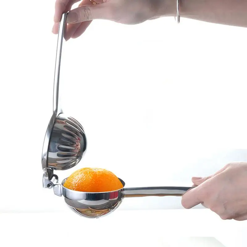 

1pc Manual Lemon Squeezer Stainless Steel Fruit Juicer Handheld Lemon Juicer #J