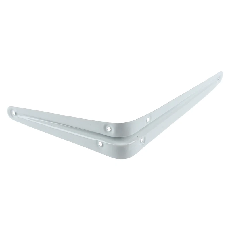 4 шт. настенная Мебель Полка скобки Железный белый 15x20cm|Угловые кронштейны| |