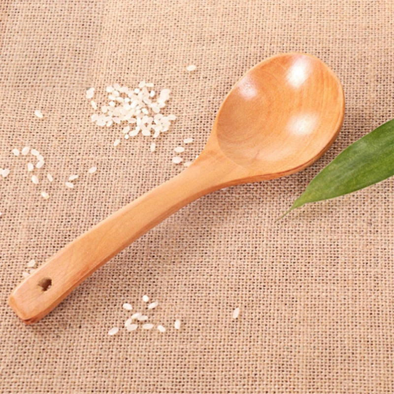 

Nonstick Wooden Rice Spoon Rice Spatula Rice Paddle Frying Shovel Rice Spoons Heat Moist Resistant Kitchen Utensils Cookware