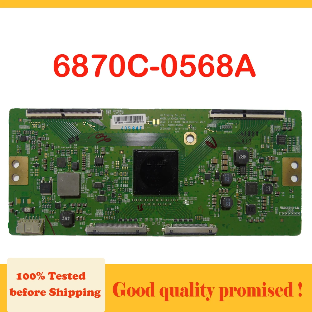 6870C 0568A T CON плата LED подключения с LC430EQL SHA2 TCon V15 43UHD TM240 управления V0.3 для SONY XBR 43X830C.. И