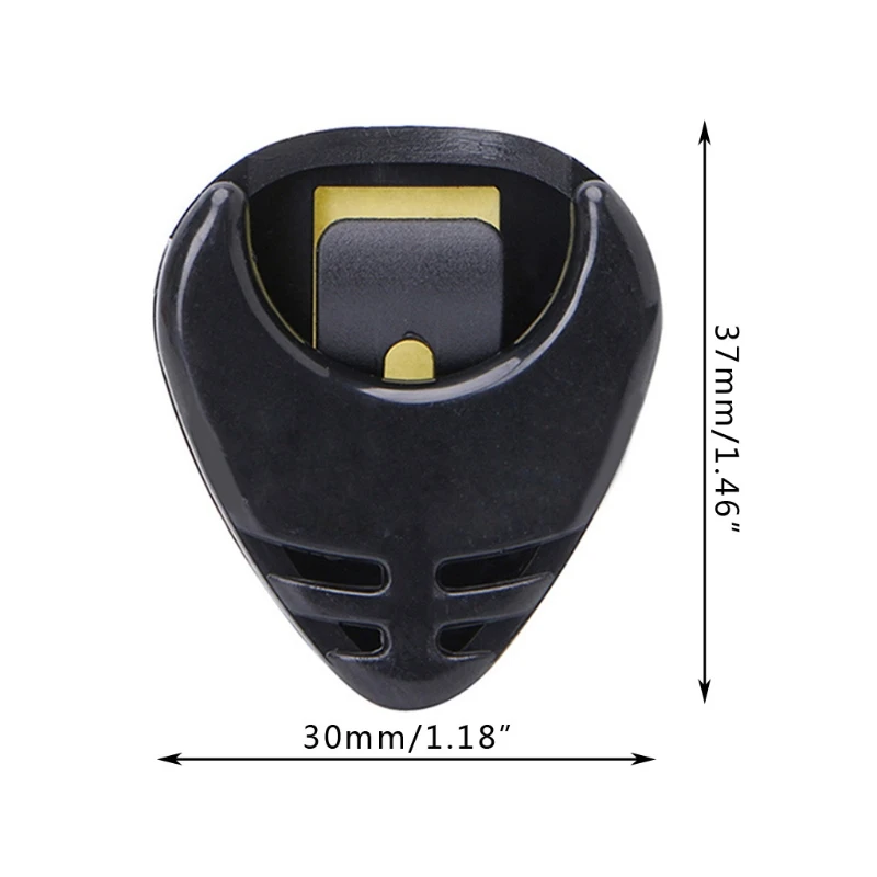 

Portable Plastic Guitar Pick Plectrum Holder Case Box Acoustic Heart Shaped