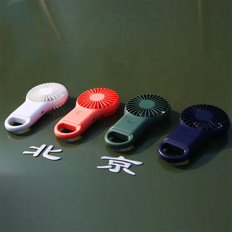 

Portable Fan USB Rechargeable 3 Gear Electronic Air Cooling Fans with Clip Ring Colorful LED Light for Outdoors