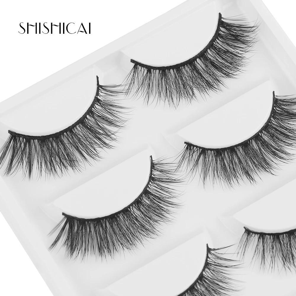 MAGEFY 5 пар/упак. ресницы для наращивания норки расширения 3D натуральный черный