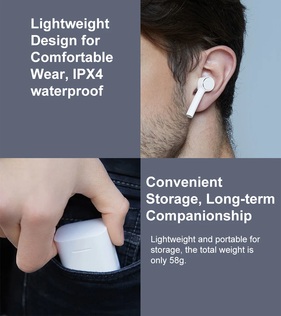 Оригинальные наушники Xiao mi Air TWS Airdots Pro, bluetooth-гарнитура, переключатель ANC, ENC, стерео, автоматическая пауза, управление нажатием, беспроводные наушники mi