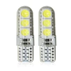 2 шт., светодиодные лампы T10 5W5 W5W, 12 В, 7000K, 6SMD