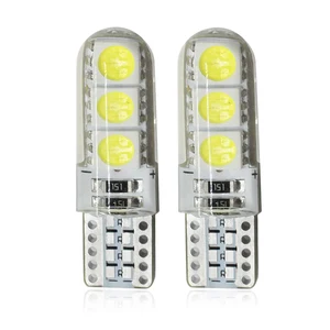 2 шт., светодиодные лампы T10 5W5 W5W, 12 В, 7000K, 6SMD