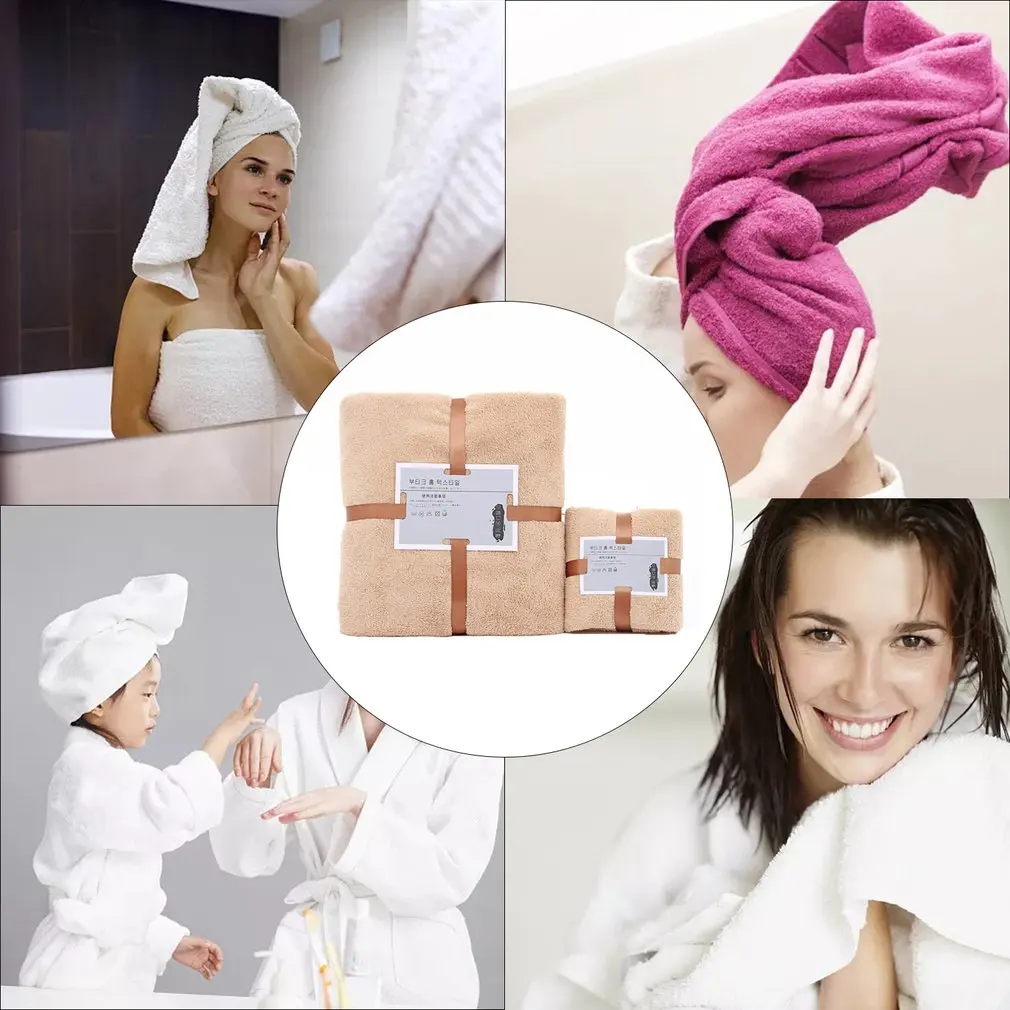 

2021 New Soft Bath Towels Set Reusable Super Water Absorbent Towels Machine Washable Luxurious Home Hotel Bathroom Towel Kits