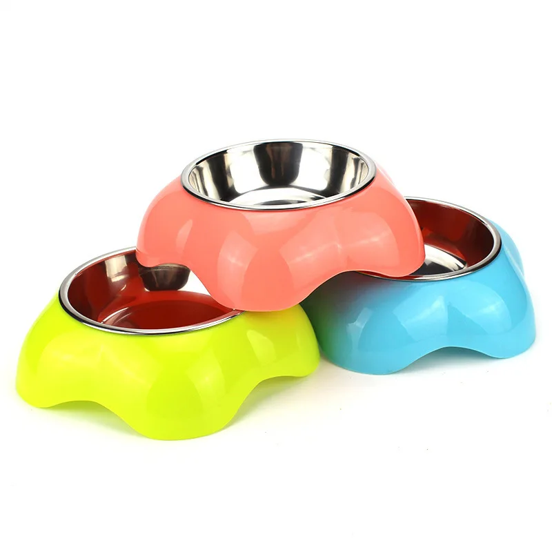 

Pet Food Bowl Single Bowl Feeding Basin Feeding Supplies Feeding Bowl Stainless Steel Pet Bowl Plastic Dog Bowl Cat Bowl