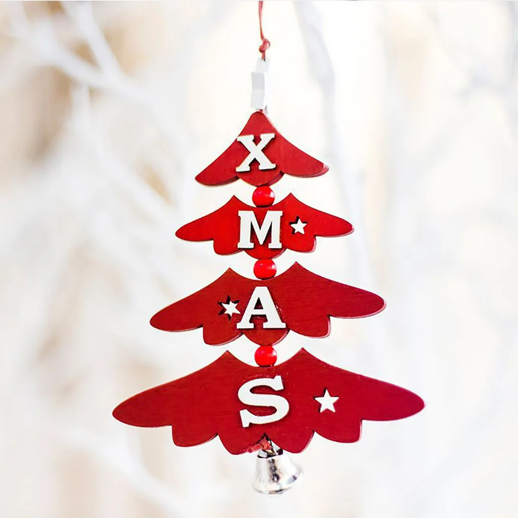 Рождественские изысканные деревянные подвесные украшения премиум класса