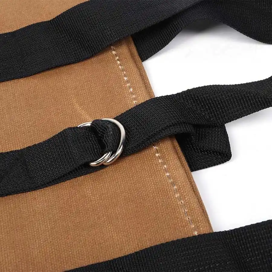 

Waxed Canvas Waterproof Large Portable Firewood Holder Bag Log Carrier Tote For Garden Logging Storage Bags Organizer