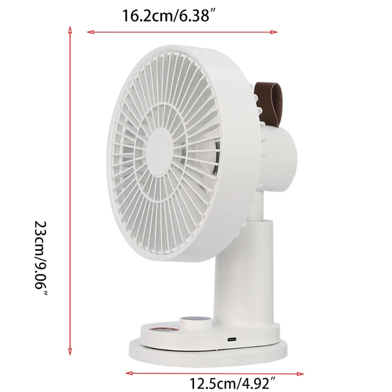

6 Inch 4000mAh Oscillating Fan Clip On Desk USB Rechargeable Quiet Remote Control Personal Fan