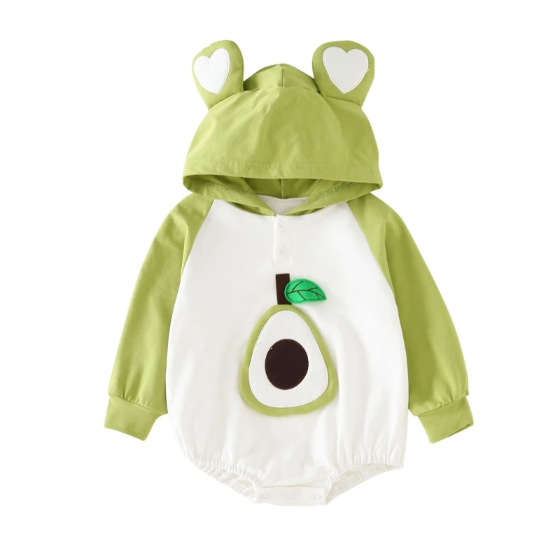 

Детская одежда с капюшоном, одежда для детей комбинезон; Комбинезон-песочник для новорожденных боди с длинными рукавами для детей, малышей, ...
