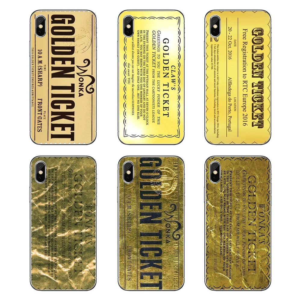 Для samsung Galaxy Note 8 9 S9 S10 A8 A9 Star Lite Plus A6S A9S Willy Wonka Bar с золотым билетом прозрачный мягкий