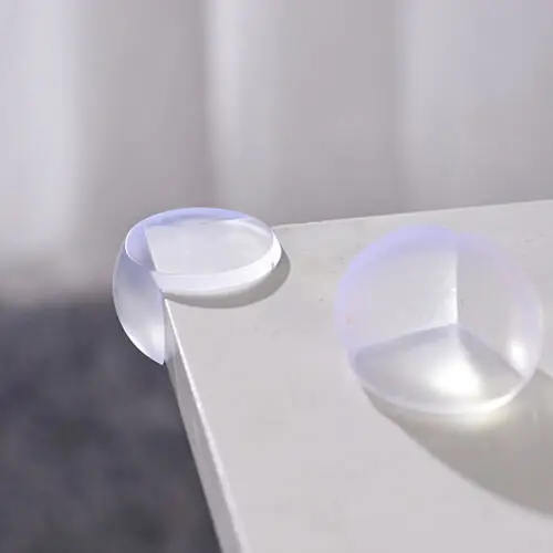 Protector de silicona para ni&ntilde;os y beb&eacute;s, cubierta de protecci&oacute;n de borde de esquina de mesa, feliz, 10 unidades-0