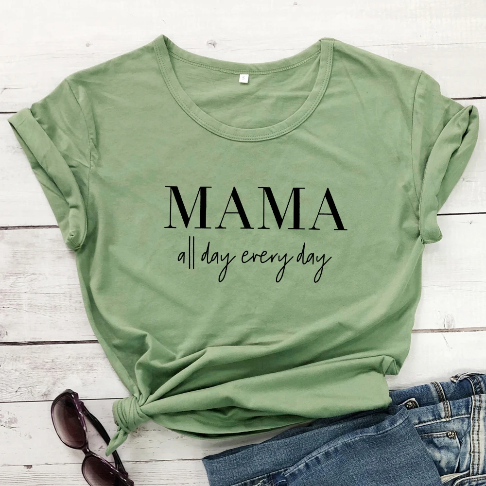 Женская футболка с надписью мама Повседневная уличная одежда стильные рубашки в