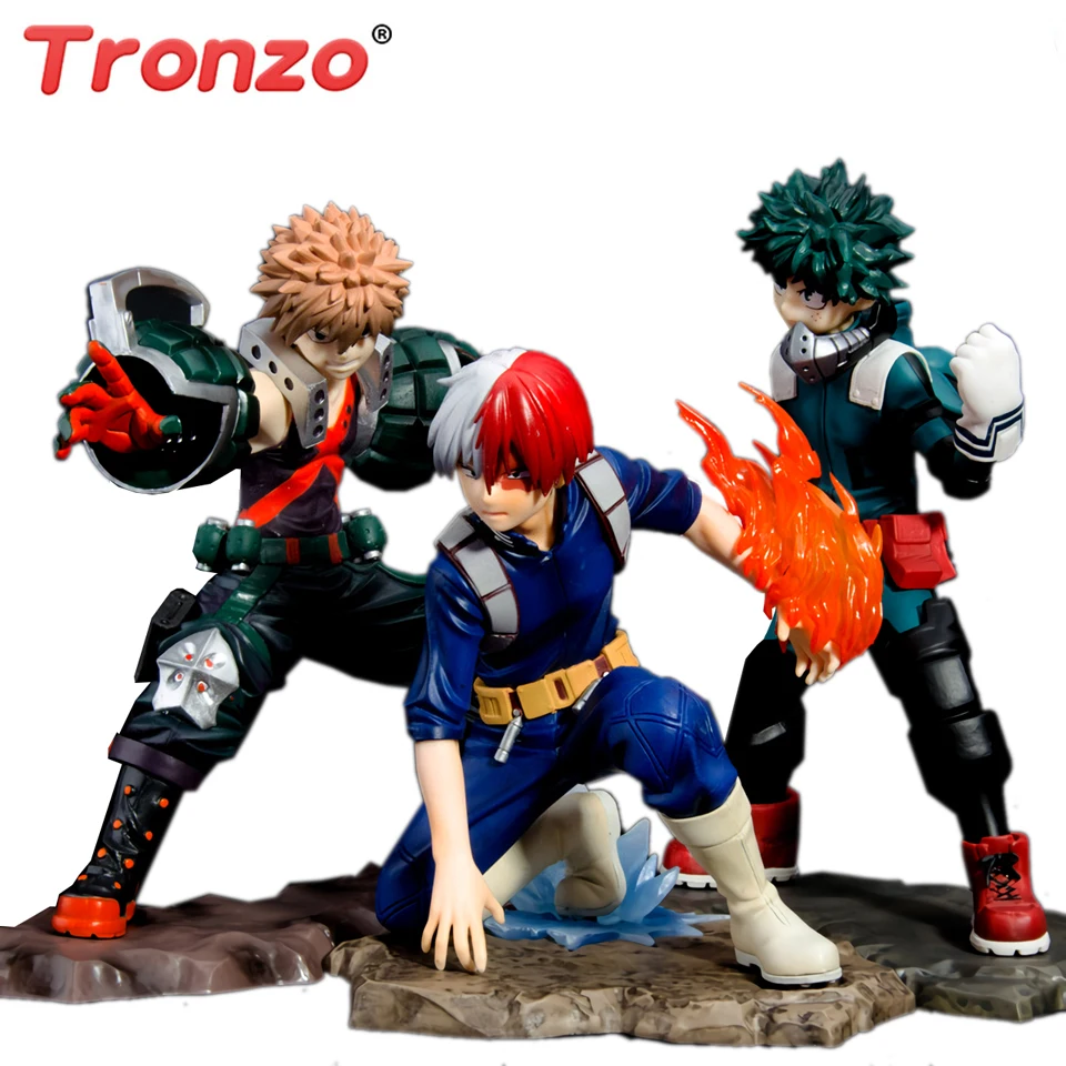 Фигурка Tronzo My Hero Academia Midoriya Izuku Bakugou Katsuki Todoroki Shoto ПВХ Коллекционная модель кукла