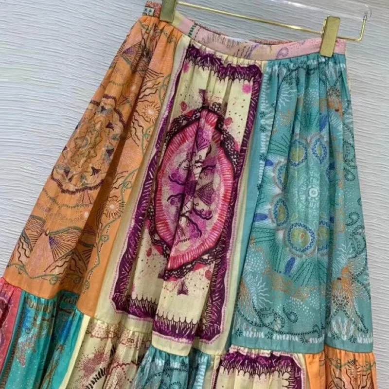 

summer fashion women's skirt plaid denim zaraing female 2021 y2k mini high waist gothic fairy yarn a-line skirt