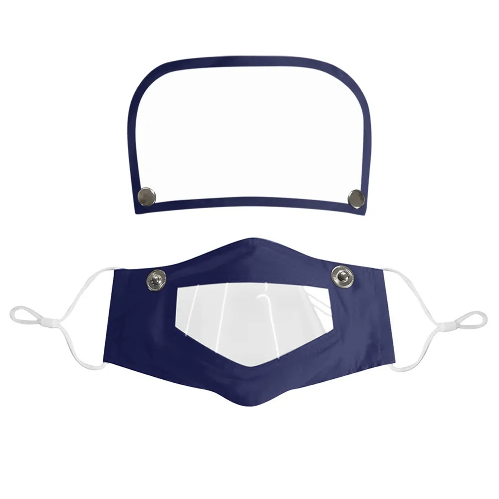 

10pcs Adult Kid Reusable Protective Face Mask With Eye Cover School Work Dustproof Earloop Eye Shield Washable Mask