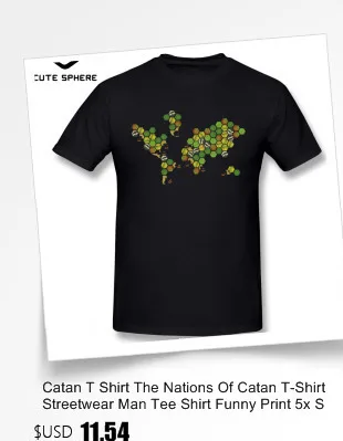 Catan, футболка, Settlers Of Catan Fan, футболка, забавная футболка с коротким рукавом, футболка для мужчин, с графическим рисунком, для пляжа, хлопка, большая футболка