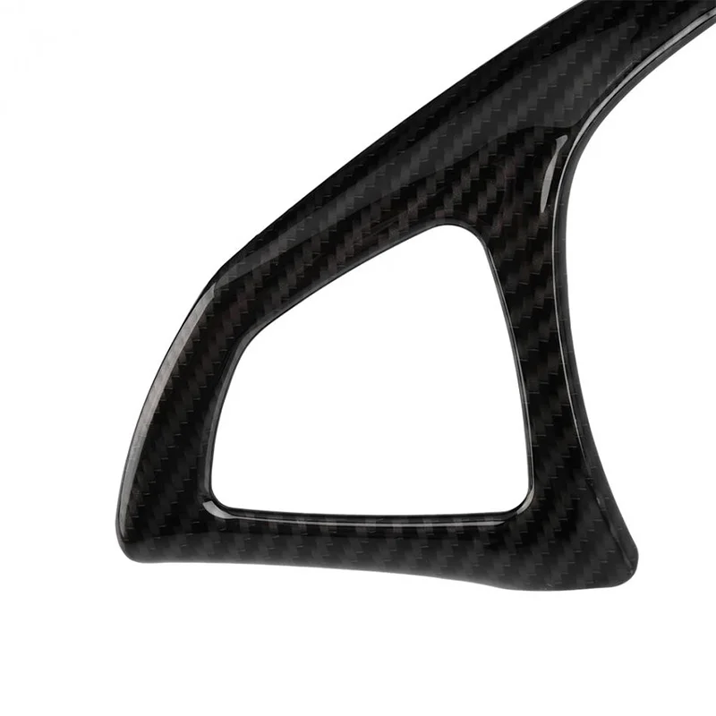 

For Mercedes benz C E GLC CLA GLA Class W205 W213 X253 C117 X156 Glossy Black ABS Car Steering Wheel Decoration Frame Trim