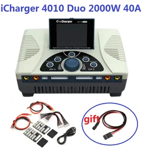 icharger 4010 duo 2000w 40a dc dual battery balance charger discharger for 1 10s lipo battery free global shipping