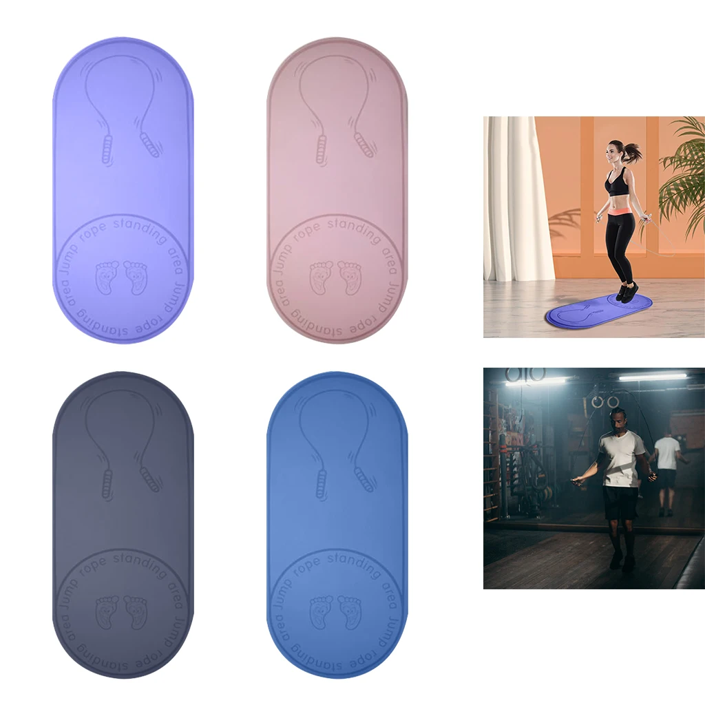 

Non- Indoor Rope Skipping Mat Shock Absorption Fitness Cushion Yoga Mats for Home Gym