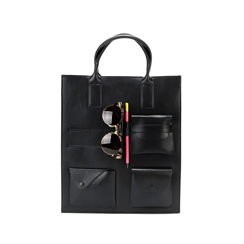 Винтажная сумка-кошелек мужская сумка на плечо черная сумка-мессенджер