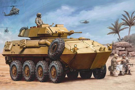 Трубач 00349 1/35 морской пехоты США LAV-25-масштабная модель комплект